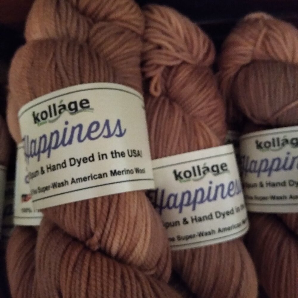 Lot of Ten Hanks Kollage Happiness 100% Fine Super-wash American Merino Wool